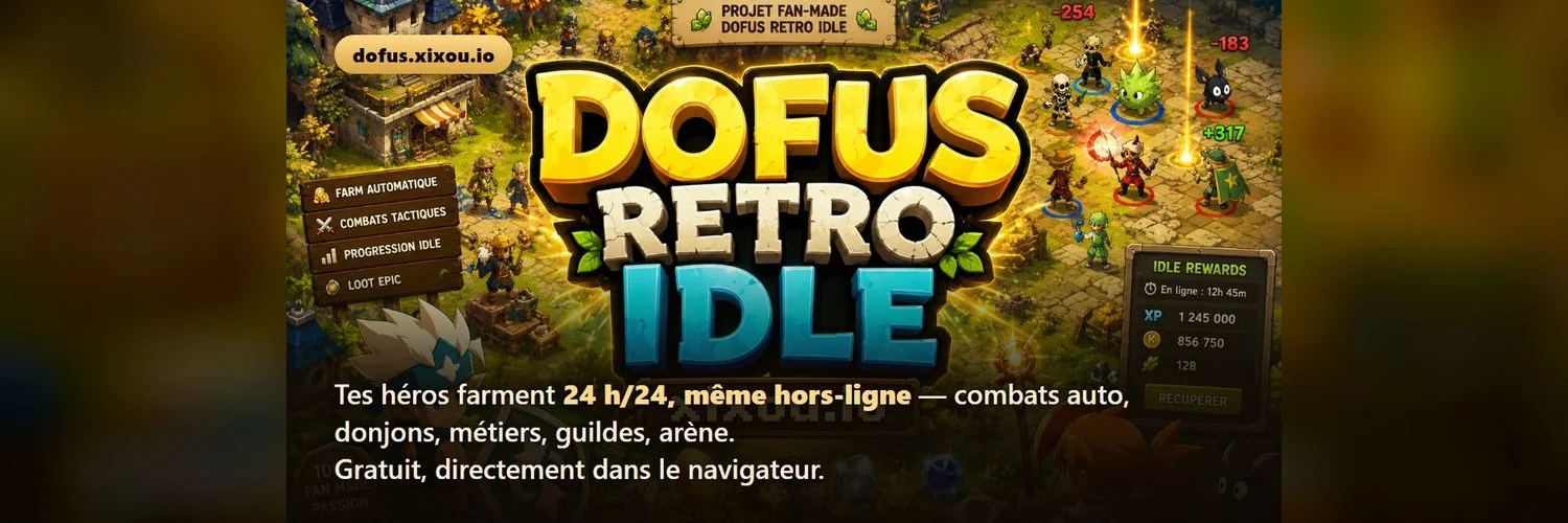 Bannière de Dofus Retro Idle